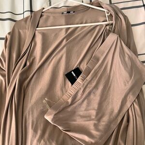 Crop top and cardigan set